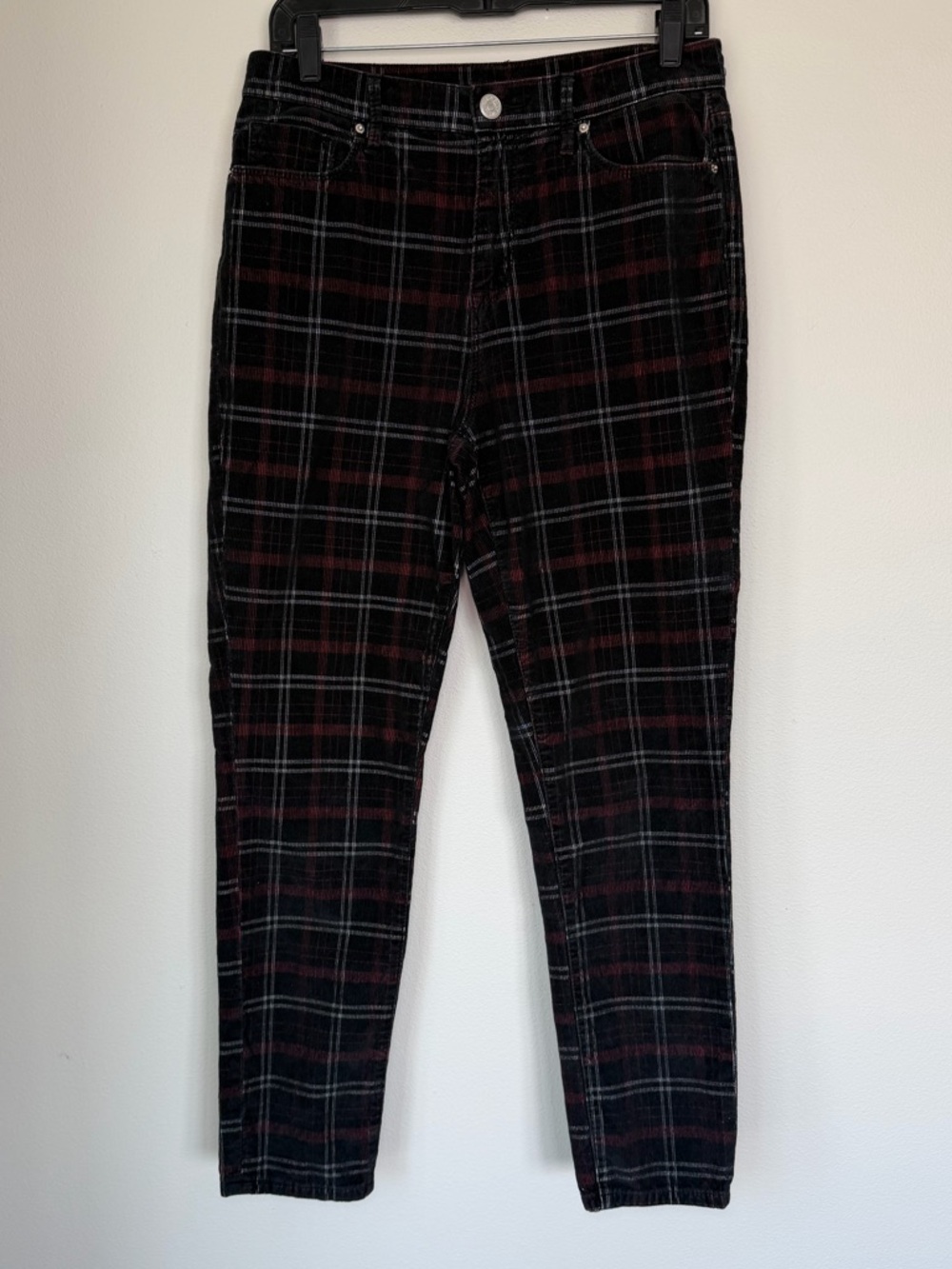 BDG Urban Outfitters Plaid Corduroy Pants Grunge Preppy Skater Jeans